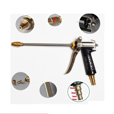  Bộ dây vòi xịt nước rửa xe, tưới cây . tăng áp 3 lần, loại 20m 206318 đầu đồng,cút,nối đen+ tặng đai