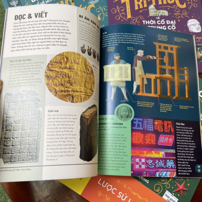 (Bộ 4 cuốn – minh hoạ màu) BRITANNICA THẾ HỆ MỚI: LƯỢC SỬ LOÀI NGƯỜI (Nhân loại, Thời cổ đại & trung cổ, Thời cận đại & hiện đại, Tương lai) - Tập đoàn Britannica – Nguyễn Xuân Hồng dịch – Omegaplus (Bìa mềm)