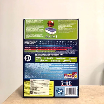 Viên rửa chén Finish All In 1 - 120 viên
