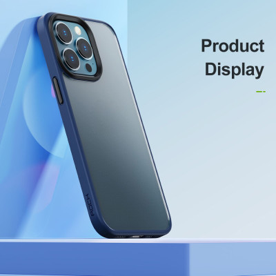 Ốp lưng chống sốc viền cao su cho iPhone 13 Pro Max (6.7 inch) thiết kế mặt lưng trong suốt Hiệu Rock hybrid Protective Case (độ đàn hồi cao, bảo vệ toàn diện, tản nhiệt tốt) - hàng nhập khẩu