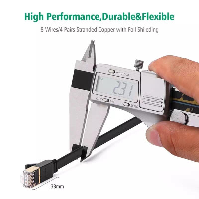 Ugreen UG11266NW106TK 15M màu Đen Cáp mạng LAN CAT 7 ftp dây dẹp - HÀNG CHÍNH HÃNG