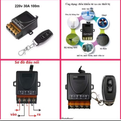 1 BỘ ĐIỀU KHIỂN BẬT TẮT CÁC THIẾT BỊ ĐIỆN NHƯ MÁY BƠM BÓNG ĐÈN TỪ XA THUẬN TIỆN CHO MỌI GIA ĐÌNH MẪU MỚI