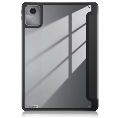 Bao da cho Lenovo Tab M11 (TB-330FU/TB-330XU) Zaki Smartcover mặt lưng trong suốt - Hàng Chính Hãng