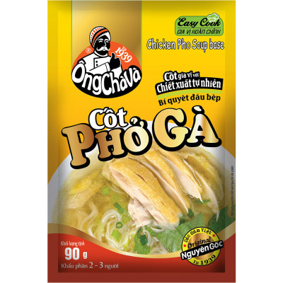 Lốc 15 Gói Cốt Phở Gà Ông Chà Và 90g (Chicken Pho Soup Base)