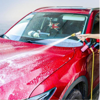  Bộ dây vòi xịt nước rửa xe, tưới cây . tăng áp 3 lần, loại 7m, 10m 206236 đầu đồng, cút, + tặng móc khoá