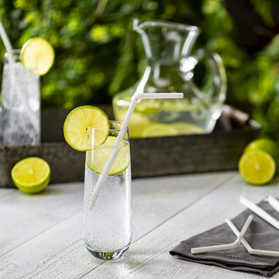 Set 120 ống hút Flexible Straw Ø4mmx160mm - Hàng nội địa Nhật Bản nhập khẩu chính hãng