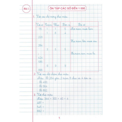 Sách - Vở Ô Li Bài Tập Toán Lớp 3 - Quyển 1 - Dùng Kèm SGK Chân Trời Sáng Tạo - Hồng Ân
