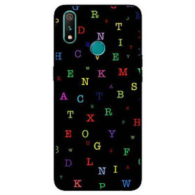 Ốp Lưng in cho Realme 3 Pro Mẫu Bảng Chữ Cái Đa Màu - Hàng Chính Hãng