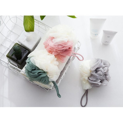 Bông Tắm Tròn Tạo Bọt Có Dây Treo Siêu Mềm Tẩy Tế Bào Chết