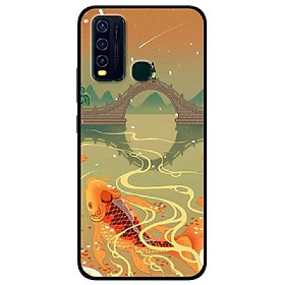 Ốp lưng dành cho Vivo Y30 mẫu Chép Bên Cầu