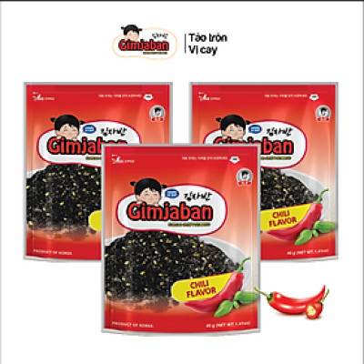 3 Gói tảo trộn Gimjaban vị cay Godbawee (40g/gói)