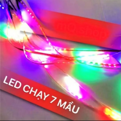 1 DÂY LED TRANG TRÍ XE MÁY ÔTÔ SÁNG CHẠY ĐUỔI NHIỀU MÀU SẮC CỰC ĐẸP MẪU MỚI