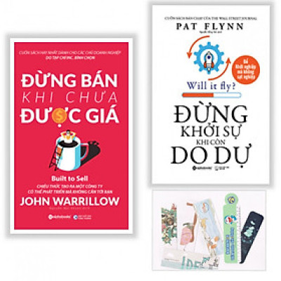 Combo 2 Cuốn: Đừng Khởi Sự Khi Còn Do Dự + Đừng Bán Khi Chưa Được Gía - Tặng kèm bookmark PD