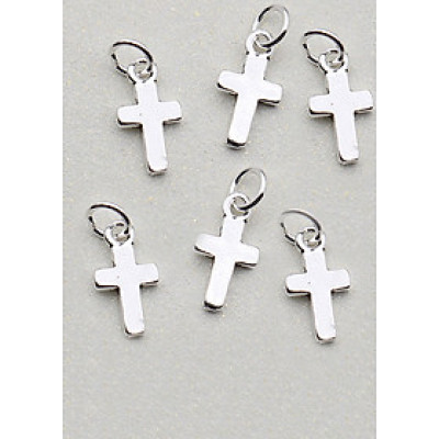 Combo 6 cái charm bạc thánh giá treo - Ngọc Quý Gemstones