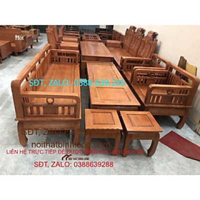 Bộ ghế đối gỗ xoan đào BG093