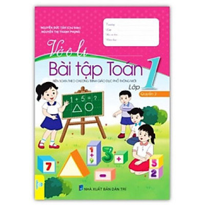 Sách - Vở ô li Bài tập toán lớp 1 quyển 2 (Biên soạn theo chương trình giáo dục phổ thông mới)
