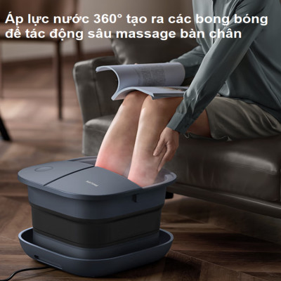 Bồn ngâm kiêm máy massage chân tự động Philips PPM5103F. Hàng chính hãng