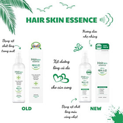 CHAI XỊT DƯỠNG LÔNG CHO CHÓ PRUNUS HAIR SKIN ESSENCE 300ML