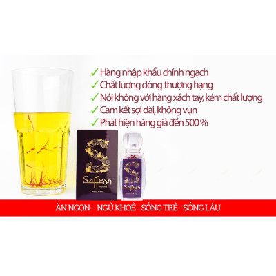[Bộ quà Tặng Sức Khỏe] Nhụy Hoa Nghệ Tây Saffron Salam 1Gr Tặng Kèm Mật ong Ngâm Saffron