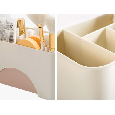 Kệ đựng mỹ phẩm mini đẻ bàn bằng nhựa – Giao màu ngẫu nhiên