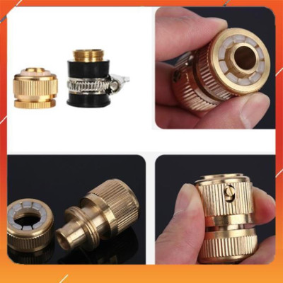 ️Evoucher Bộ dây vòi xịt nước rửa xe, tưới cây , tăng áp 3 lần, loại 7m, 10m 206701 đầu đồng,cút đồng+  khăn phượt