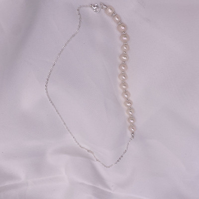 Dây chuyền vòng cổ mix hạt châu bất đối xứng nhiều kiểu đeo cá tính thanh lịch