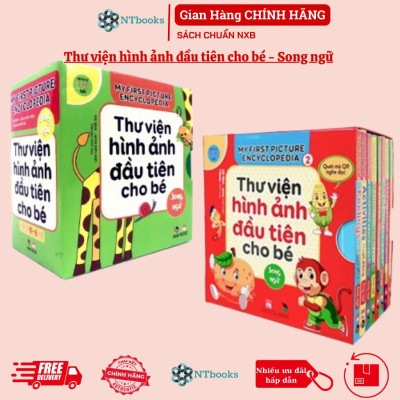 Sách - Bộ Hộp Thư Viện Hình Ảnh Đầu Tiên Cho Bé Từ 0 6 Tuổi Song Ngữ Việt Anh - Tập 2