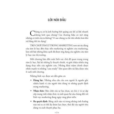 Sách - Trò Chơi Tâm Lý Trong Marketing