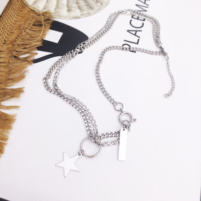 Dây chuyền vòng cổ mix thanh và ngôi sao