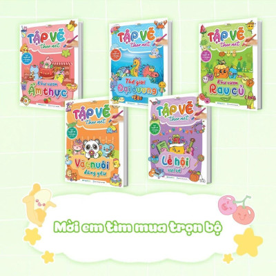 Sách - Tập Vẽ Theo Nét - Khu Vườn Rau Củ - Megabook