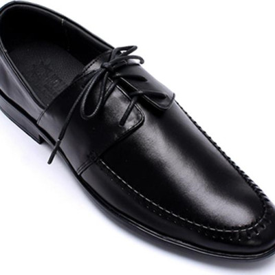 Giày Tây Nam Da Bò Huy Hoàng HT7109 - Đen