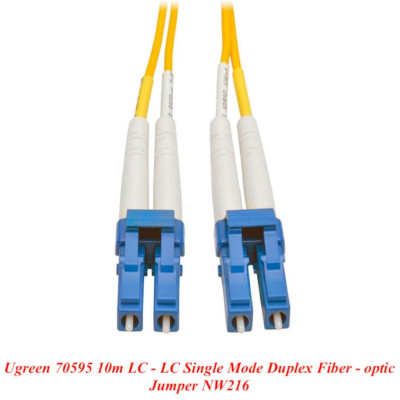 Ugreen UG70595NW216TK 10M LC-LC Màu vàng Cáp nhảy quang Single mode Duplex Fiber - HÀNG CHÍNH HÃNG