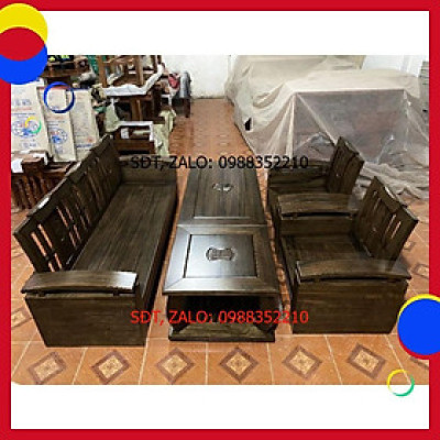 Bộ bàn ghế đối tay cong tựa cong có chấn soong [ HN]