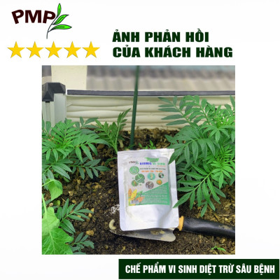 Combo chế phẩm vi sinh trừ bệnh, trừ sâu PMP cho rau sạch, hoa, cây cảnh (Biomic & Killpa & Mật gỉ đường)