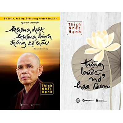 Sách - Combo 2 Cuốn Không Diệt Không Sinh Đừng Sợ Hãi Và Từng Bước Nở Hoa Sen