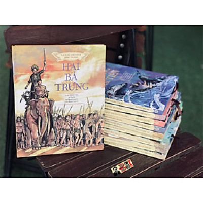 [Bộ LỊCH SỬ VIỆT NAM BẰNG TRANH] - BÌA CỨNG - IM MÀU TOÀN BỘ - NXB TRẺ - [Hai Bà Trưng] -