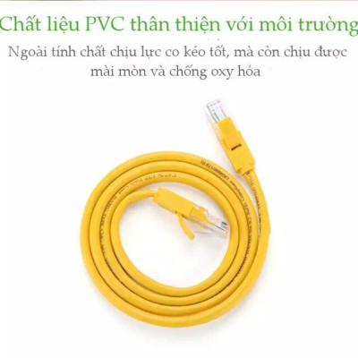 Ugreen UG11232NW103TK 3M màu Vàng Cáp mạng LAN CAT5E UPT - HÀNG CHÍNH HÃNG
