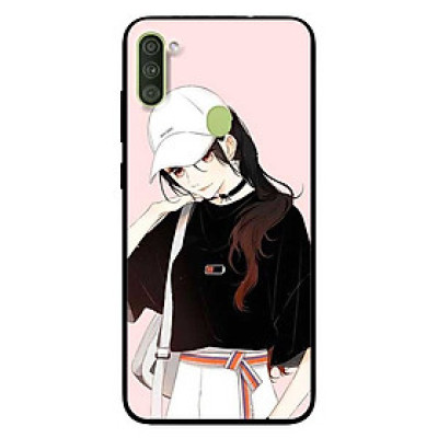 Ốp lưng dành cho Samsung A11 mẫu Cô Gái Đội Nón