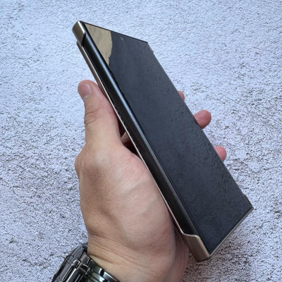 Ốp Lưng Da Cho Samsung Galaxy S25 Ultra / S24 Ultra / S23 Ultra Nhựa Cứng Hở Cạnh - BUM STORE GALAXY CASE