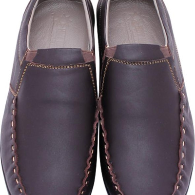 Giày Nam Huy Hoàng Viền Chỉ HT7165 - Nâu