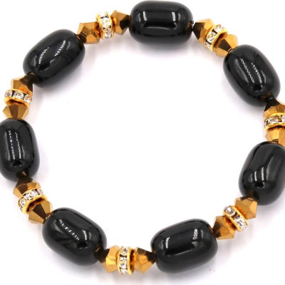 Chuỗi tay đá thạch anh đen FSEV10