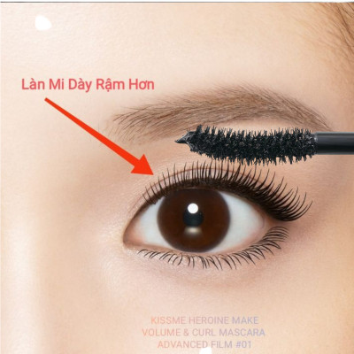 [Bản giới hạn] Set Mascara Chuốt Dài Mi Và Mascara Tẩy Trang Mi Kissme Heroine Make (2 cây)