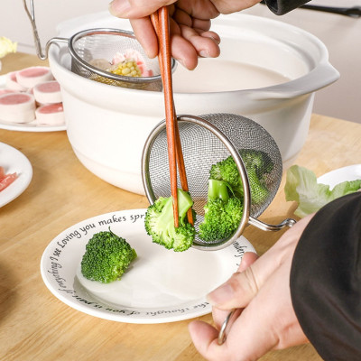 Combo 02 dụng cụ vớt lọc thực phẩm inox Echo Misokoshi Ø10cm - Hàng nội địa Nhật Bản |#Mẫu Mới|