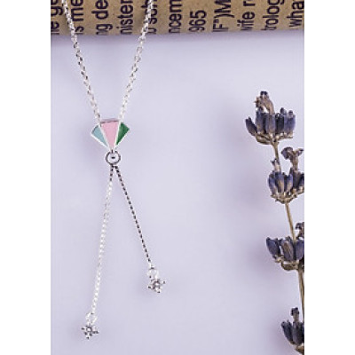 Dây chuyền bạc S925 Italia Bạc Xinh Huệ Ngân-Viên kim cương ZCP15006