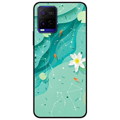 Ốp lưng dành cho Vivo Y21 - Vivo Y21s mẫu Họa Tiết Nền Xanh