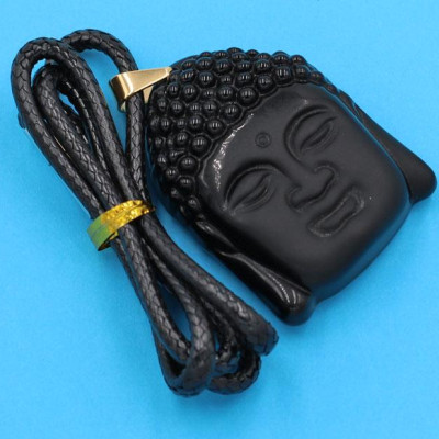 Dây chuyền mặt Phật Tổ Như Lai - thạch anh đen DEPTEL8