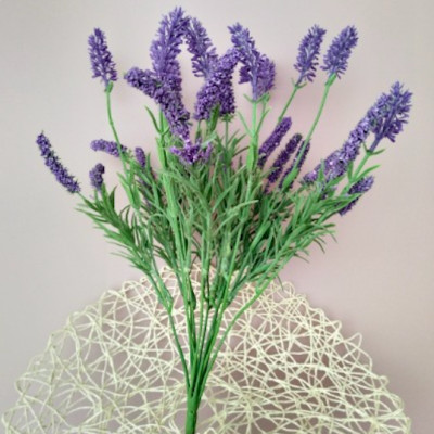 Cành hoa Lavender giả - dài 40cm - nhiều nhánh - Cây giả, hoa lụa Decor trang trí nhà cửa