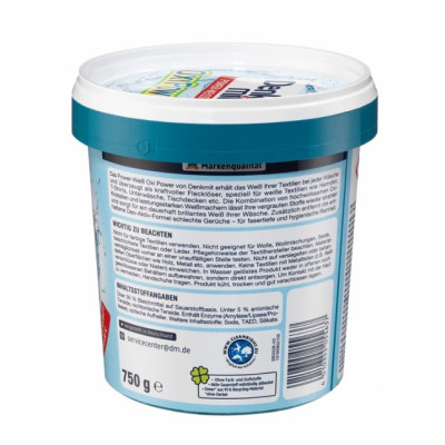 Bột tẩy trắng quần áo Denkmit Oxi Power Đức 750gr tẩy mạnh vết ố bẩn cứng đầu