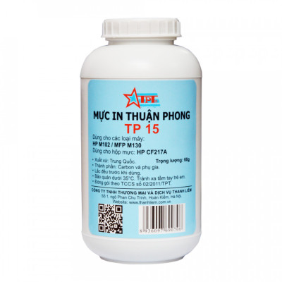BỘ 5 Chai Mực đổ Thuận Phong TP15 dùng cho máy in HP M102 / MFP M130 - Hàng Chính Hãng