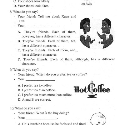 Bài Tập Trắc Nghiệm Tiếng Anh Lớp 8